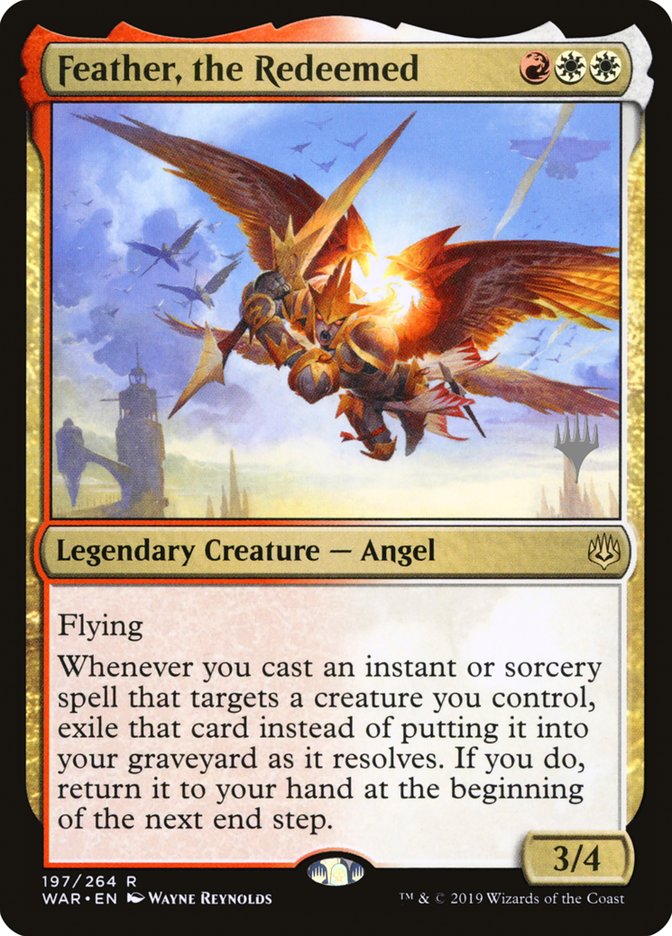 Feather, the Redeemed (Promo Pack) [War of the Spark Promos] | Gate City Games LLC