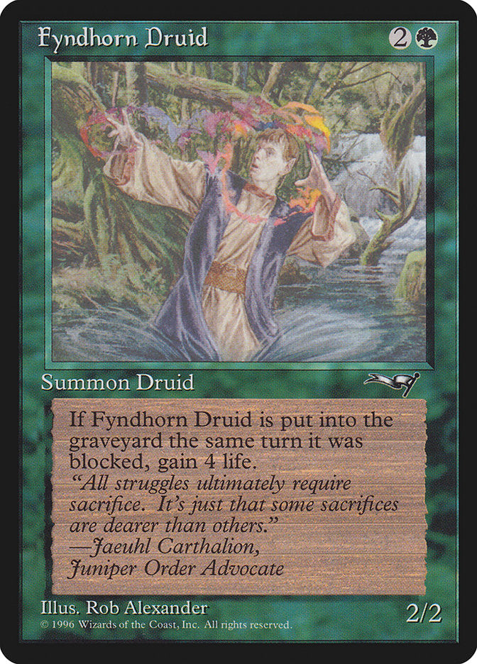 Fyndhorn Druid (Flame Circle) [Alliances] | Gate City Games LLC
