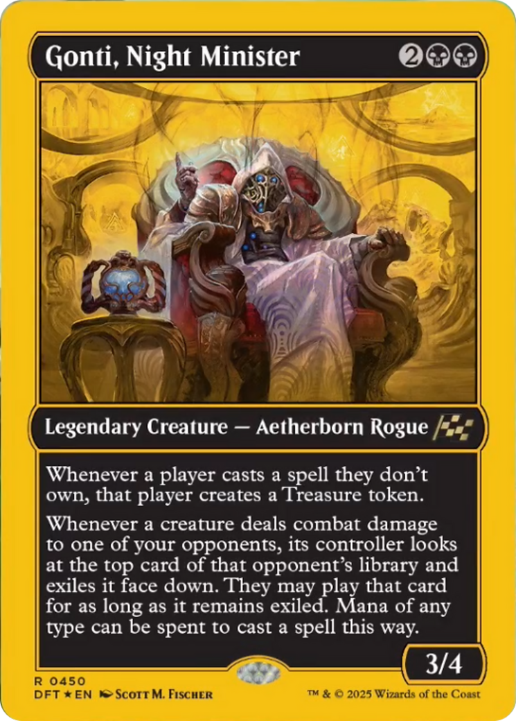 Gonti, Night Minister (First-Place Foil) [Aetherdrift] | Gate City Games LLC