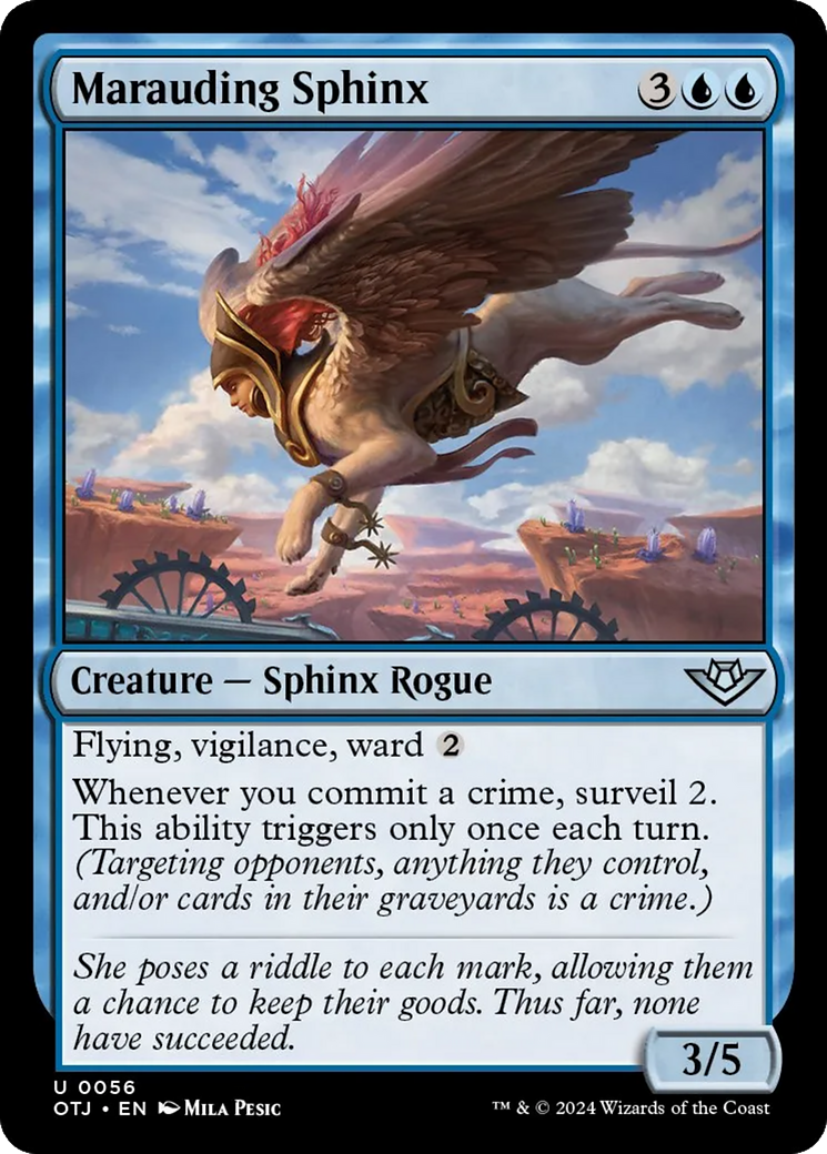 Marauding Sphinx [Outlaws of Thunder Junction] | Gate City Games LLC
