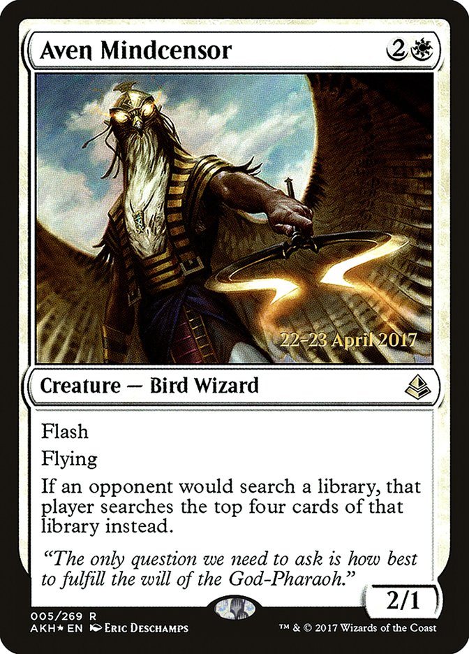 Aven Mindcensor [Amonkhet Prerelease Promos] | Gate City Games LLC