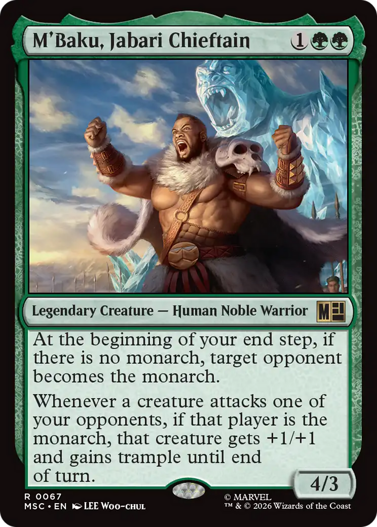M'Baku, Jabari Chieftain (Surge Foil) [Marvel Super Heroes Commander] | Gate City Games LLC