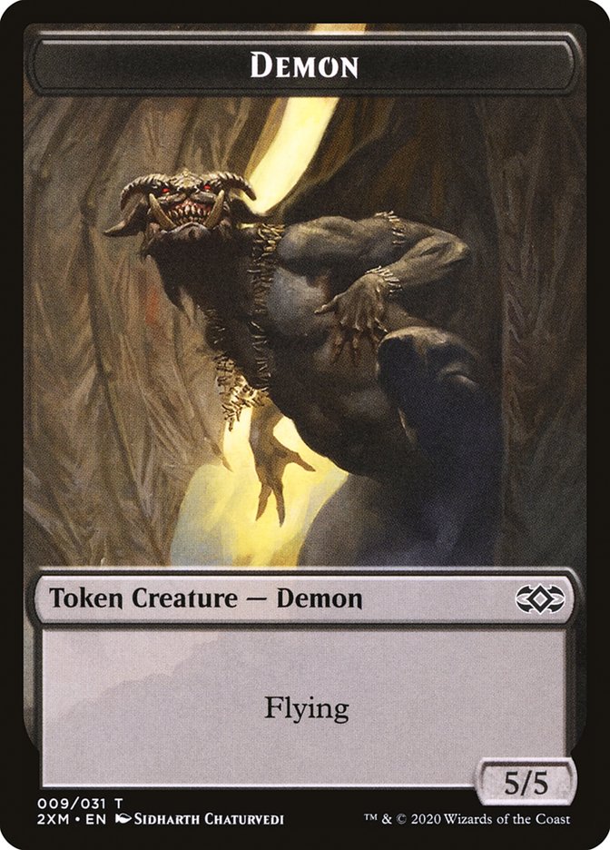 Demon Token [Double Masters Tokens] | Gate City Games LLC