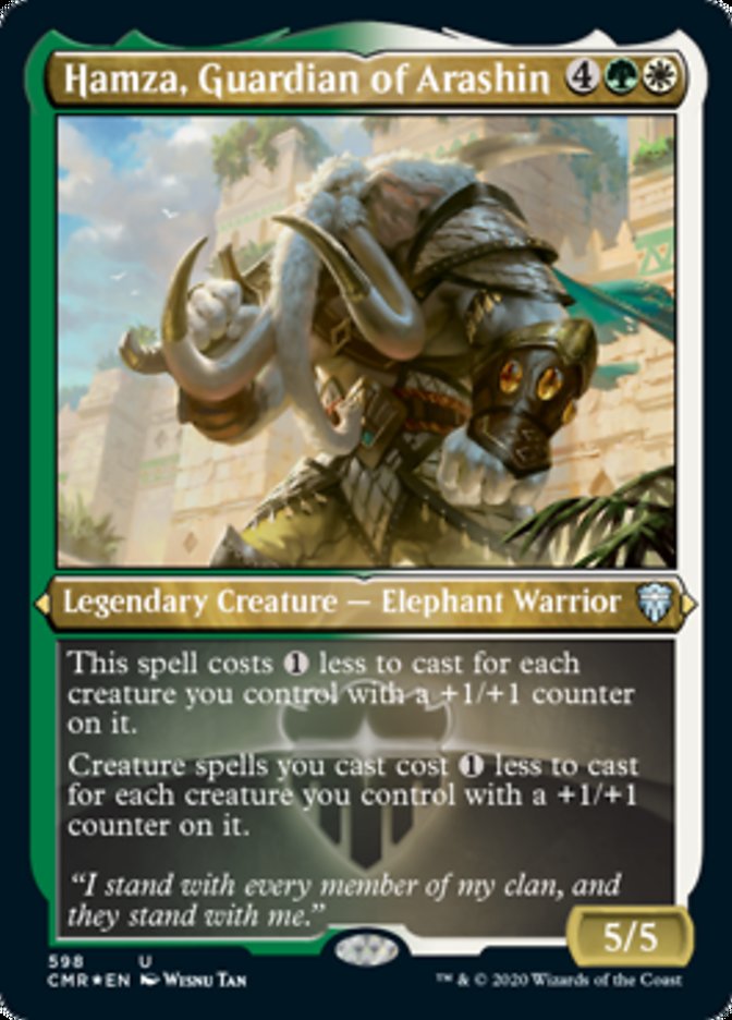 Hamza, Guardian of Arashin (Etched) [Commander Legends] | Gate City Games LLC