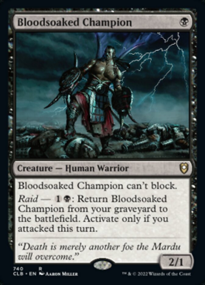 Bloodsoaked Champion [Commander Legends: Battle for Baldur's Gate] | Gate City Games LLC