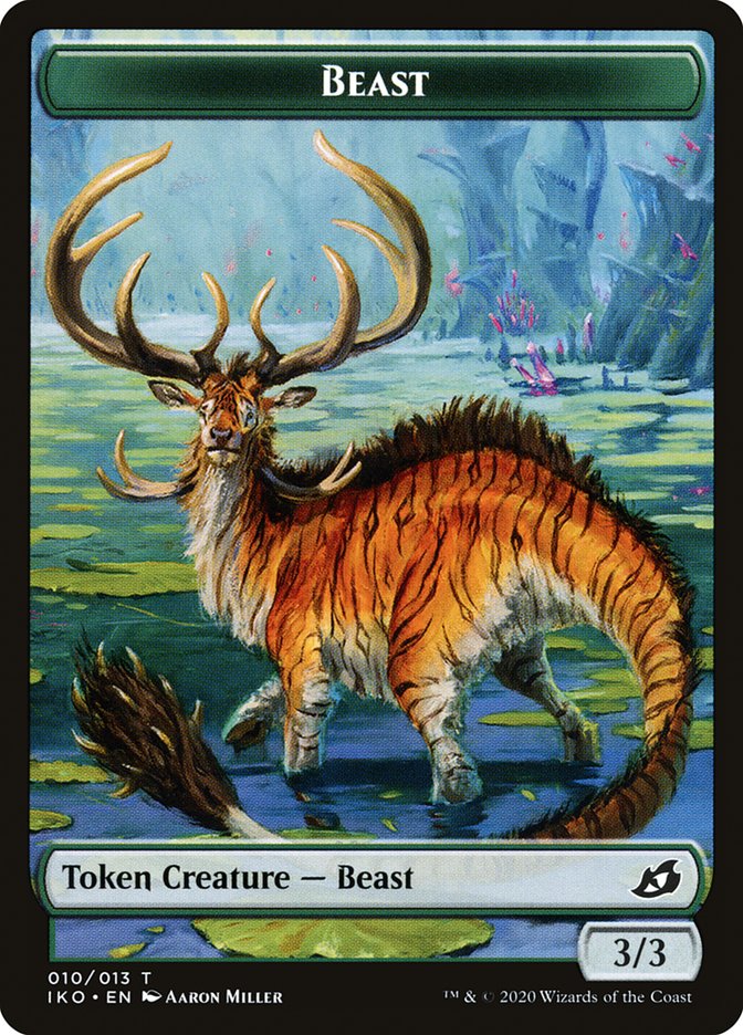 Beast Token [Ikoria: Lair of Behemoths Tokens] | Gate City Games LLC