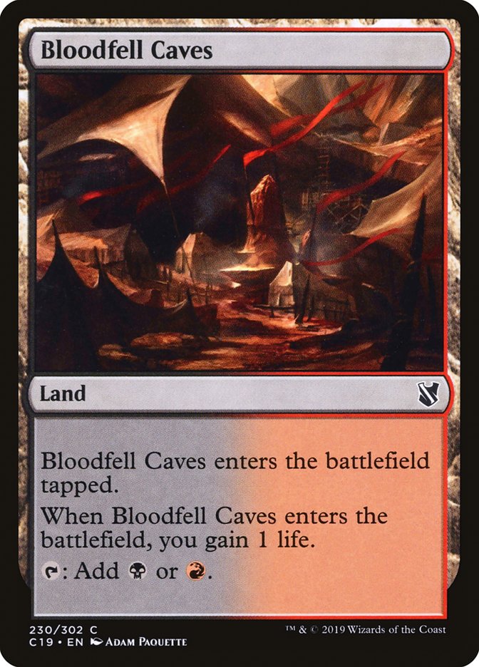 Bloodfell Caves [Commander 2019] | Gate City Games LLC