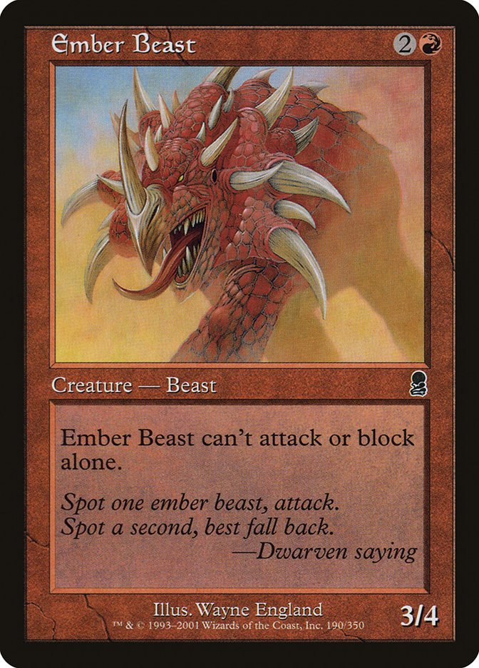 Ember Beast [Odyssey] | Gate City Games LLC
