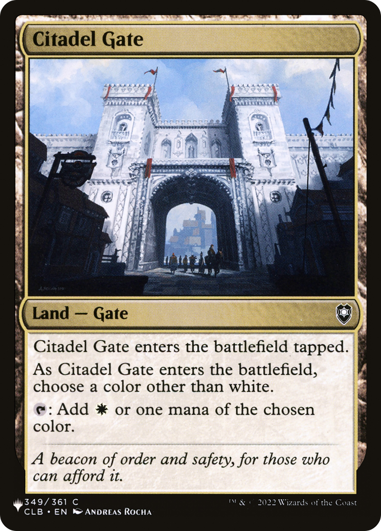 Citadel Gate [The List] | Gate City Games LLC