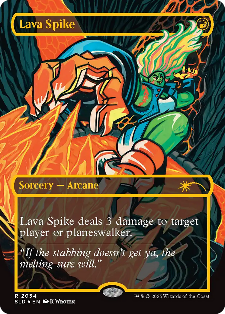 Lava Spike (2054) (Raised Foil) [Secret Lair Drop Series] | Gate City Games LLC