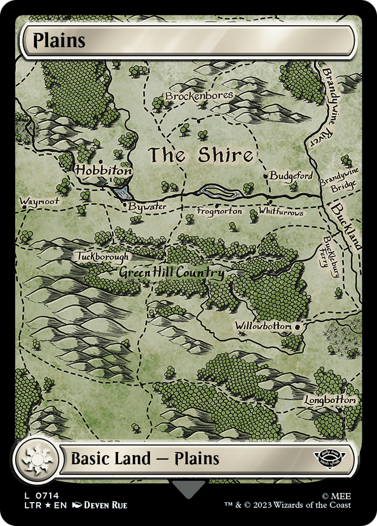 Plains (0714) (Surge Foil) [The Lord of the Rings: Tales of Middle-Earth] | Gate City Games LLC