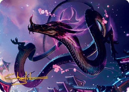 Junji, the Midnight Sky 1 Art Card (Gold-Stamped Signature) [Kamigawa: Neon Dynasty Art Series] | Gate City Games LLC