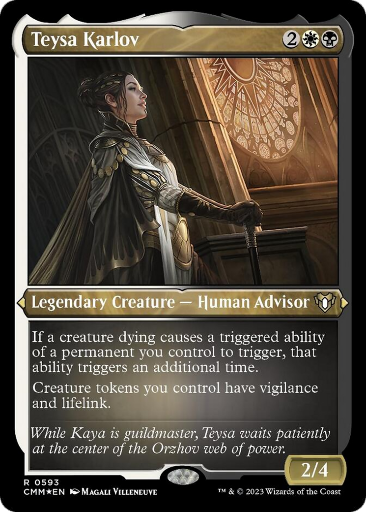 Teysa Karlov (Foil Etched) [Commander Masters] | Gate City Games LLC