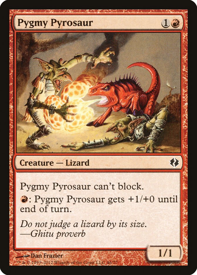 Pygmy Pyrosaur [Duel Decks: Venser vs. Koth] | Gate City Games LLC