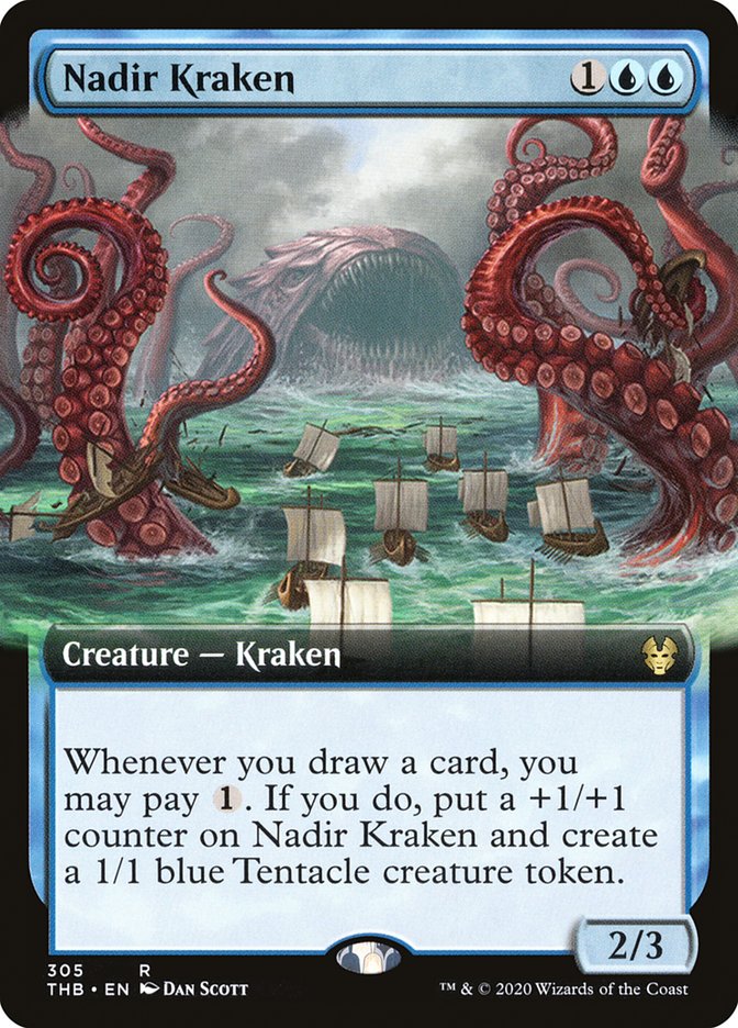 Nadir Kraken (Extended Art) [Theros Beyond Death] | Gate City Games LLC