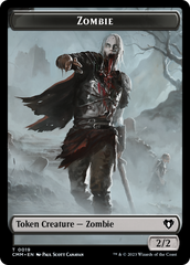 Zombie (0019) // Kor Soldier Double-Sided Token [Commander Masters Tokens] | Gate City Games LLC