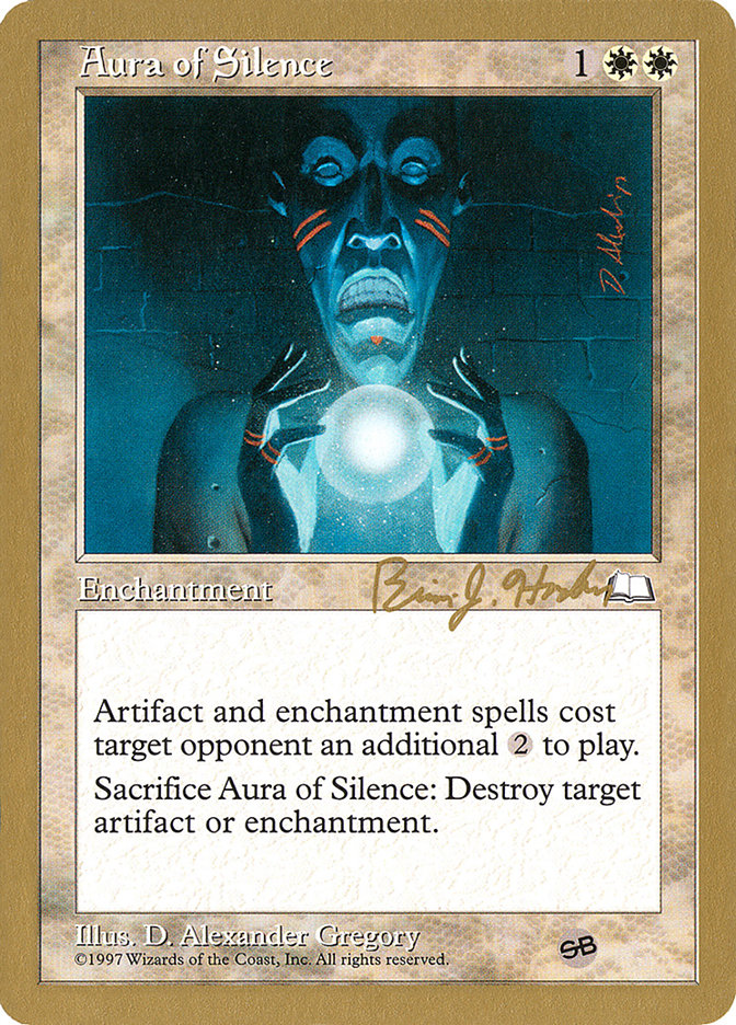 Aura of Silence (Brian Hacker) (SB) [World Championship Decks 1998] | Gate City Games LLC