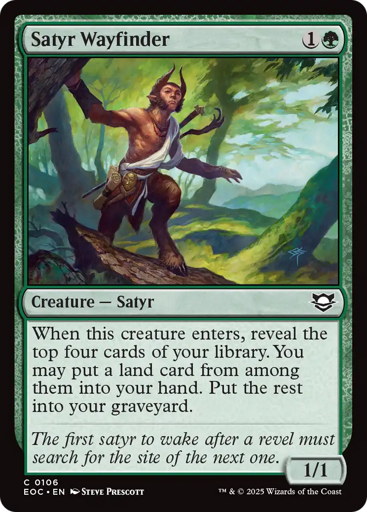 Satyr Wayfinder [Edge of Eternities Commander] | Gate City Games LLC