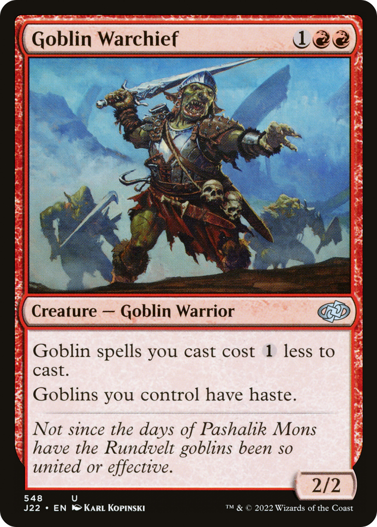 Goblin Warchief [Jumpstart 2022] | Gate City Games LLC