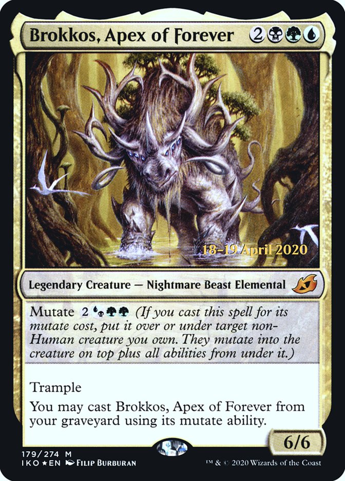 Brokkos, Apex of Forever [Ikoria: Lair of Behemoths Prerelease Promos] | Gate City Games LLC