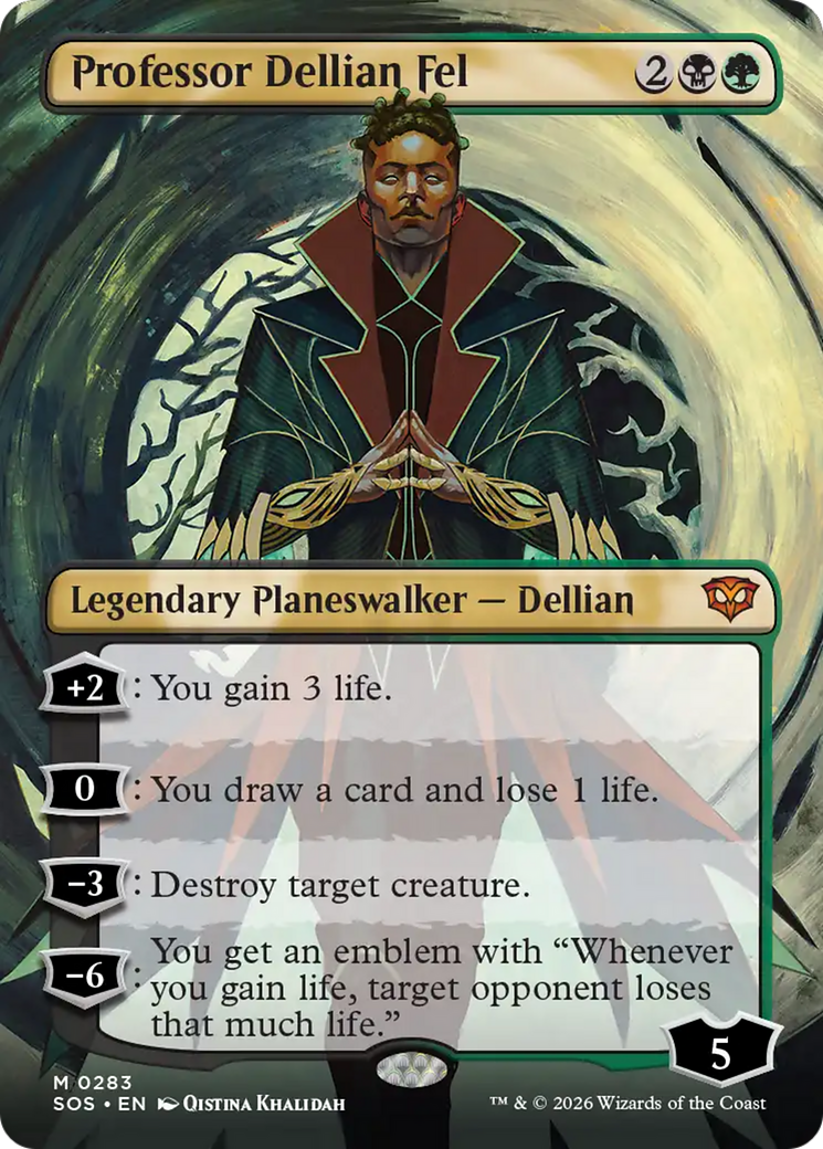 Professor Dellian Fel (Borderless) [Secrets of Strixhaven] | Gate City Games LLC
