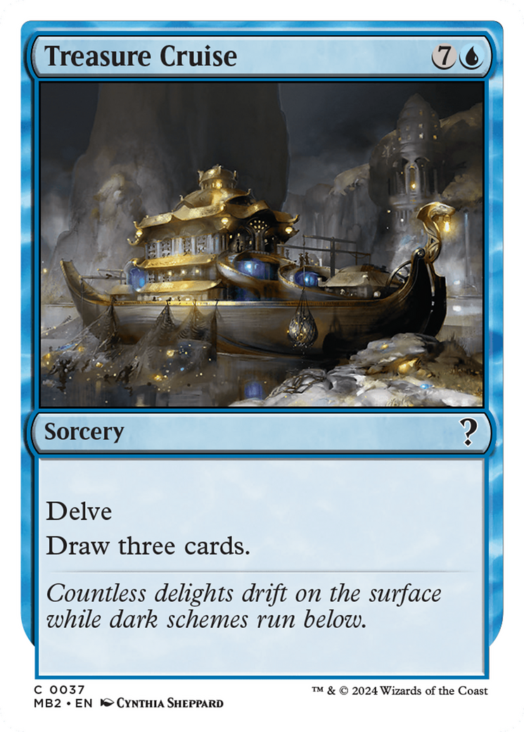 Treasure Cruise (White Border) [Mystery Booster 2] | Gate City Games LLC