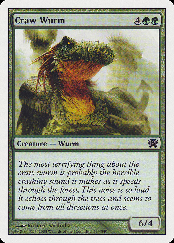 Craw Wurm [Ninth Edition] | Gate City Games LLC