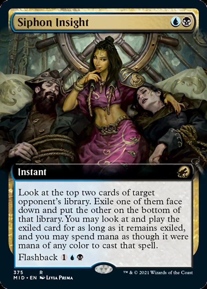 Siphon Insight (Extended Art) [Innistrad: Midnight Hunt] | Gate City Games LLC