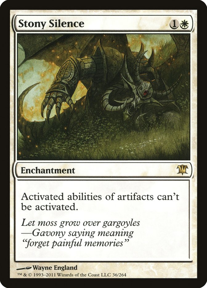 Stony Silence [Innistrad] | Gate City Games LLC