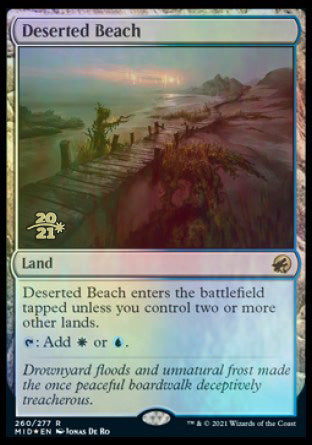 Deserted Beach [Innistrad: Midnight Hunt Prerelease Promos] | Gate City Games LLC