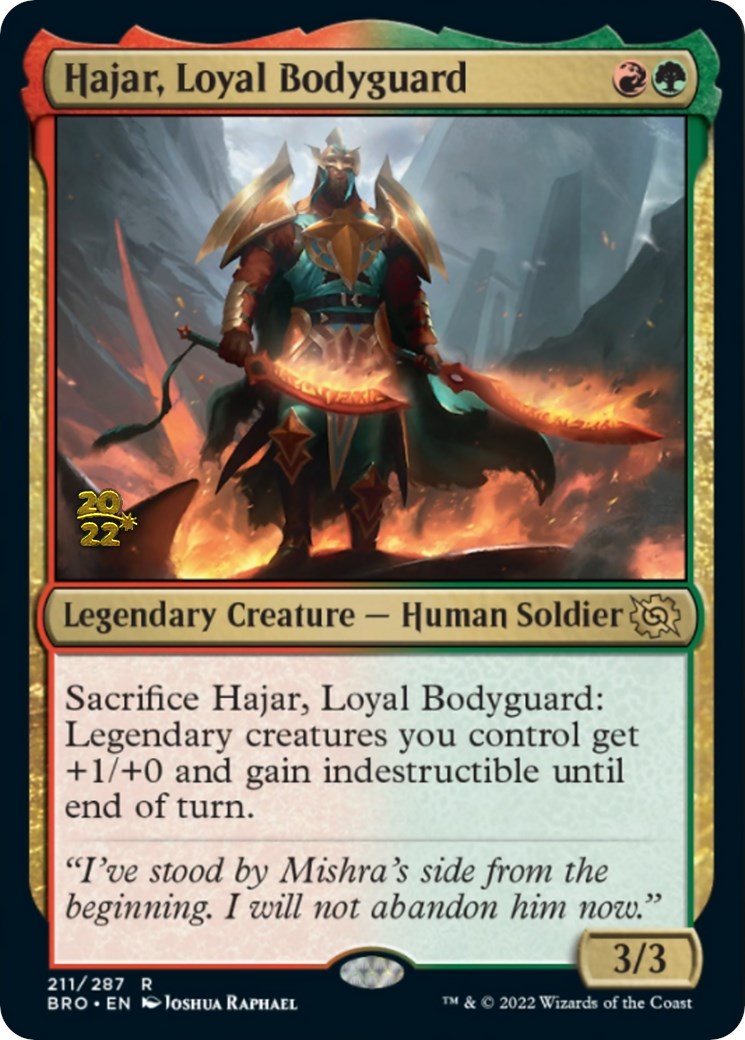Hajar, Loyal Bodyguard [The Brothers' War Prerelease Promos] | Gate City Games LLC