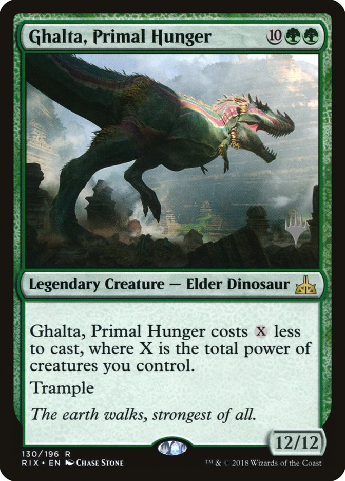 Ghalta, Primal Hunger (Promo Pack) [Rivals of Ixalan Promos] | Gate City Games LLC