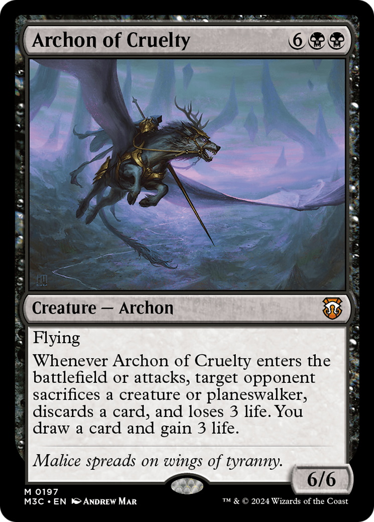 Archon of Cruelty [Modern Horizons 3 Commander] | Gate City Games LLC