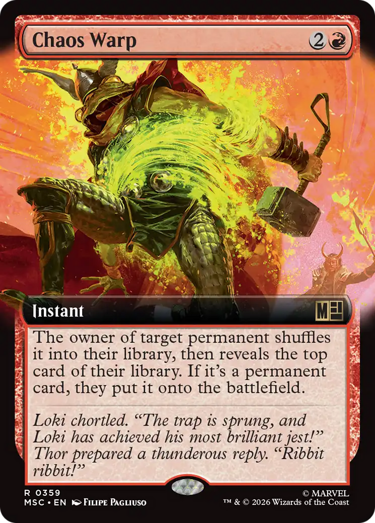Chaos Warp (Extended Art) [Marvel Super Heroes Commander] | Gate City Games LLC