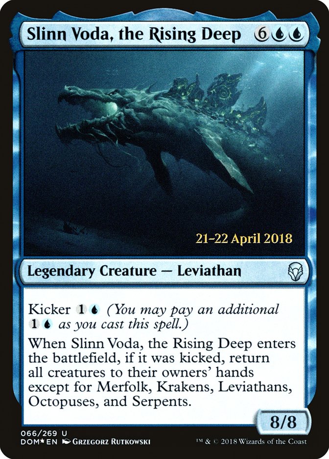 Slinn Voda, the Rising Deep [Dominaria Prerelease Promos] | Gate City Games LLC