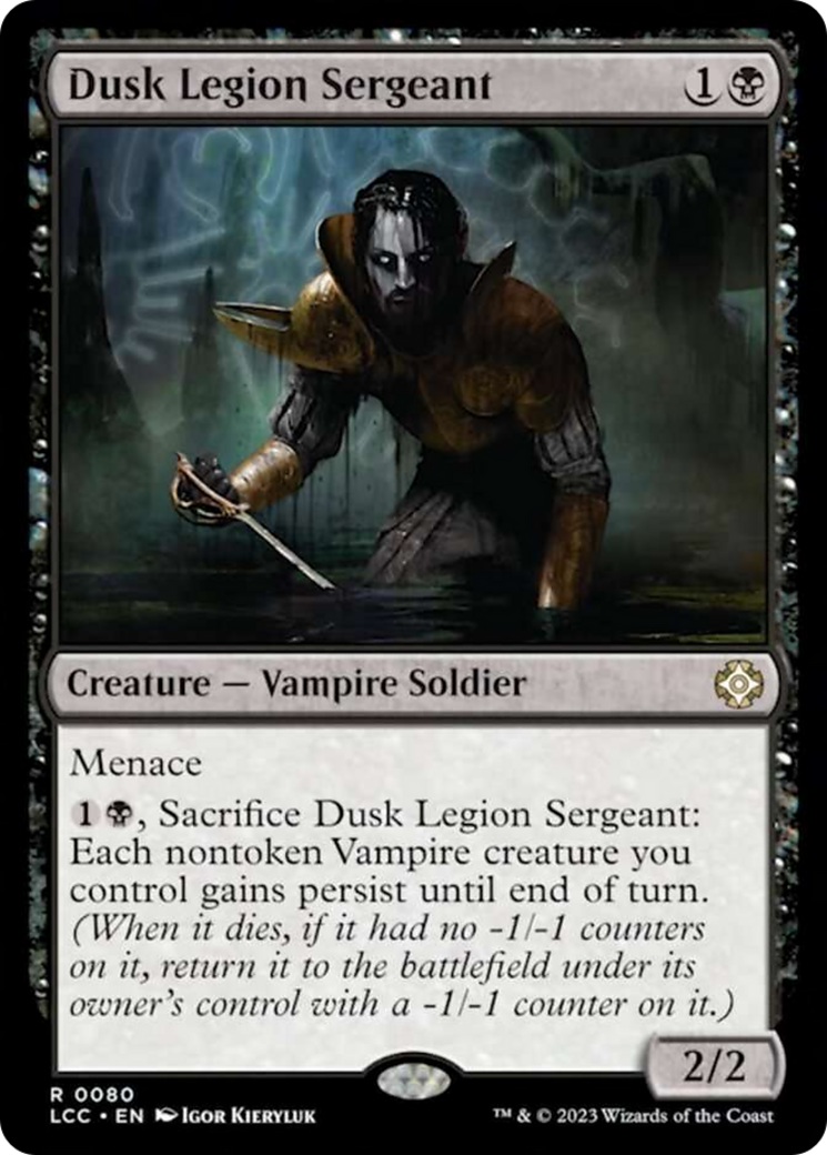 Dusk Legion Sergeant [The Lost Caverns of Ixalan Commander] | Gate City Games LLC