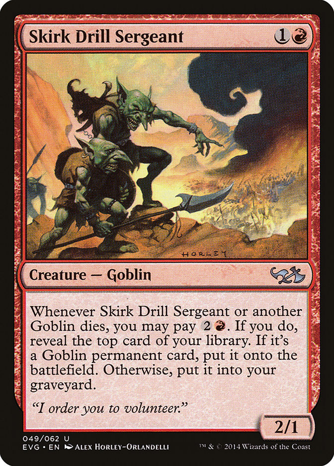 Skirk Drill Sergeant (Elves vs. Goblins) [Duel Decks Anthology] | Gate City Games LLC