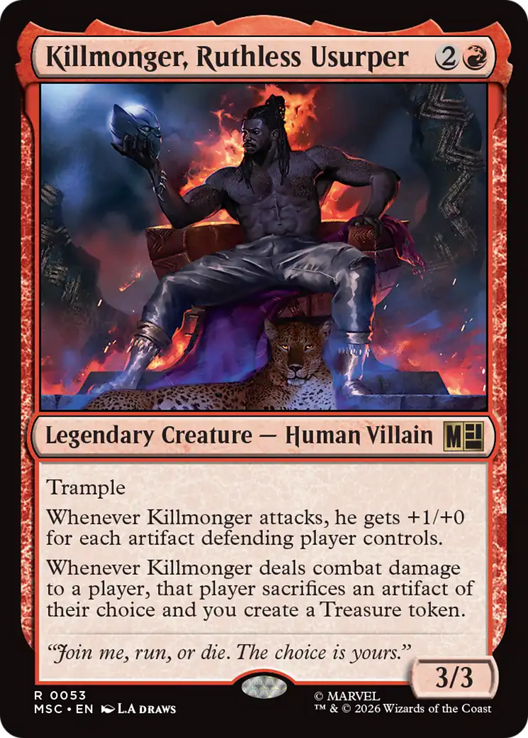 Killmonger, Ruthless Usurper (Surge Foil) [Marvel Super Heroes Commander] | Gate City Games LLC