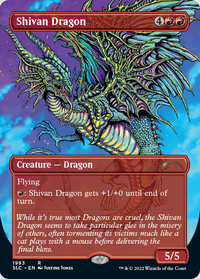 Shivan Dragon (Borderless) [Secret Lair Countdown Kit] | Gate City Games LLC