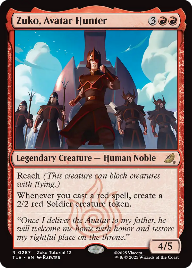 Zuko, Avatar Hunter (0287) [Avatar: The Last Airbender: Eternal-Legal] | Gate City Games LLC