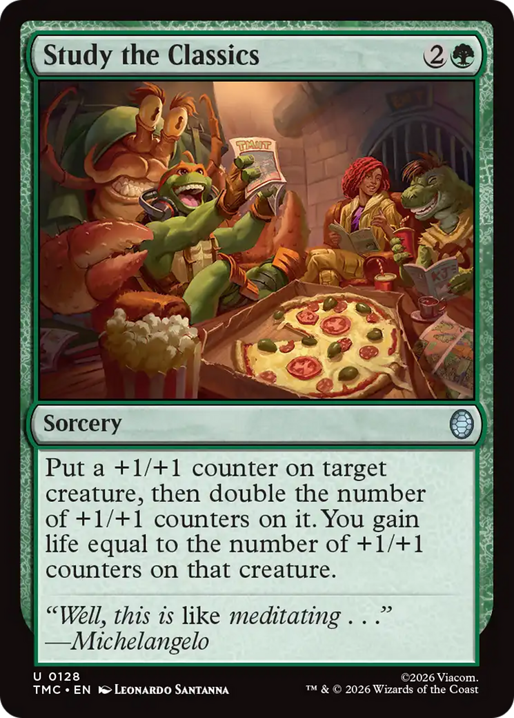Study the Classics [Teenage Mutant Ninja Turtles Commander] | Gate City Games LLC
