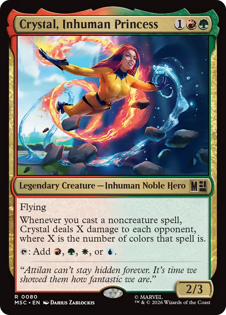 Crystal, Inhuman Princess (Surge Foil) [Marvel Super Heroes Commander] | Gate City Games LLC