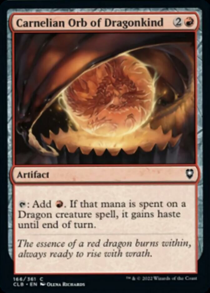 Carnelian Orb of Dragonkind [Commander Legends: Battle for Baldur's Gate] | Gate City Games LLC