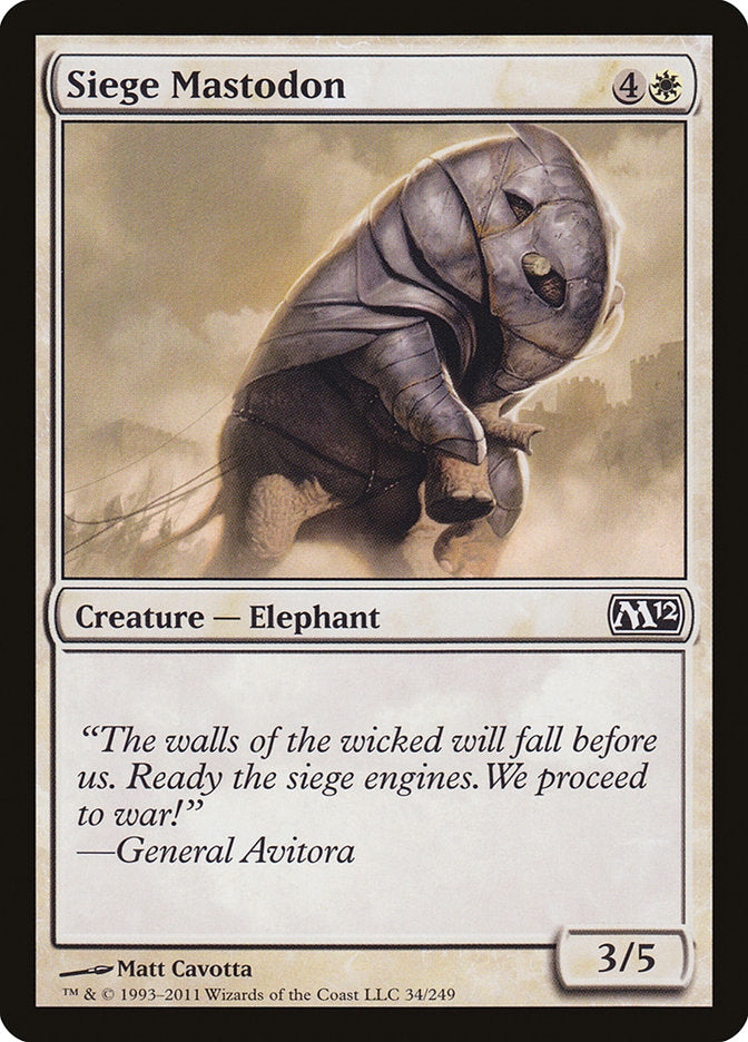 Siege Mastodon [Magic 2012] | Gate City Games LLC