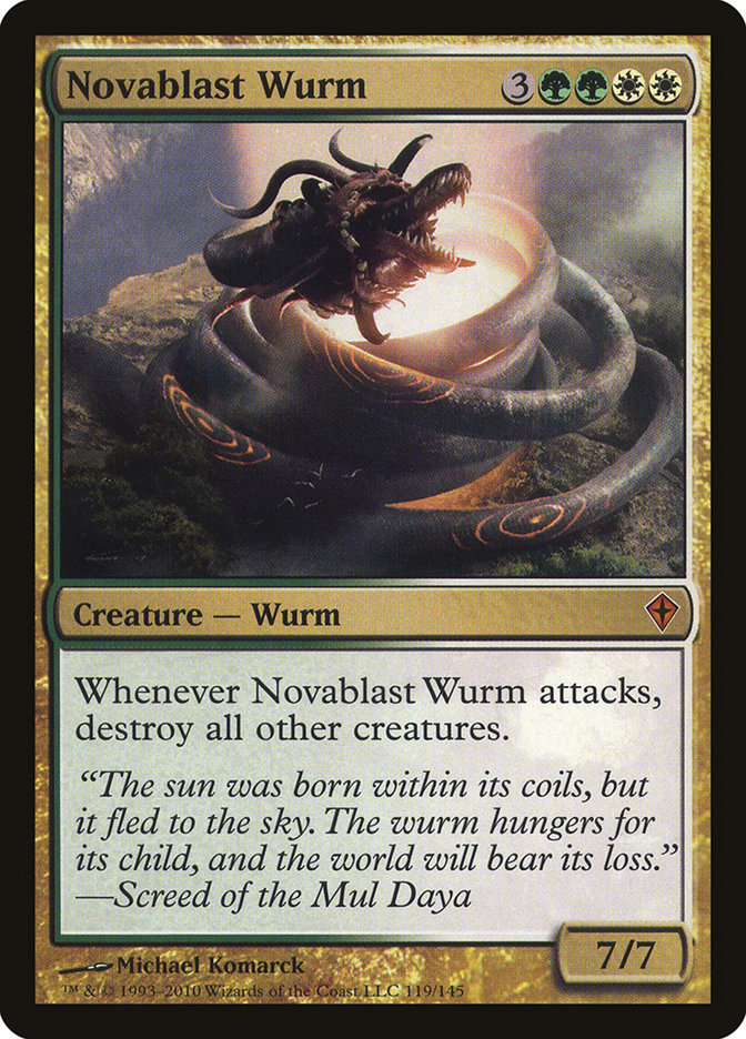 Novablast Wurm [Worldwake] | Gate City Games LLC