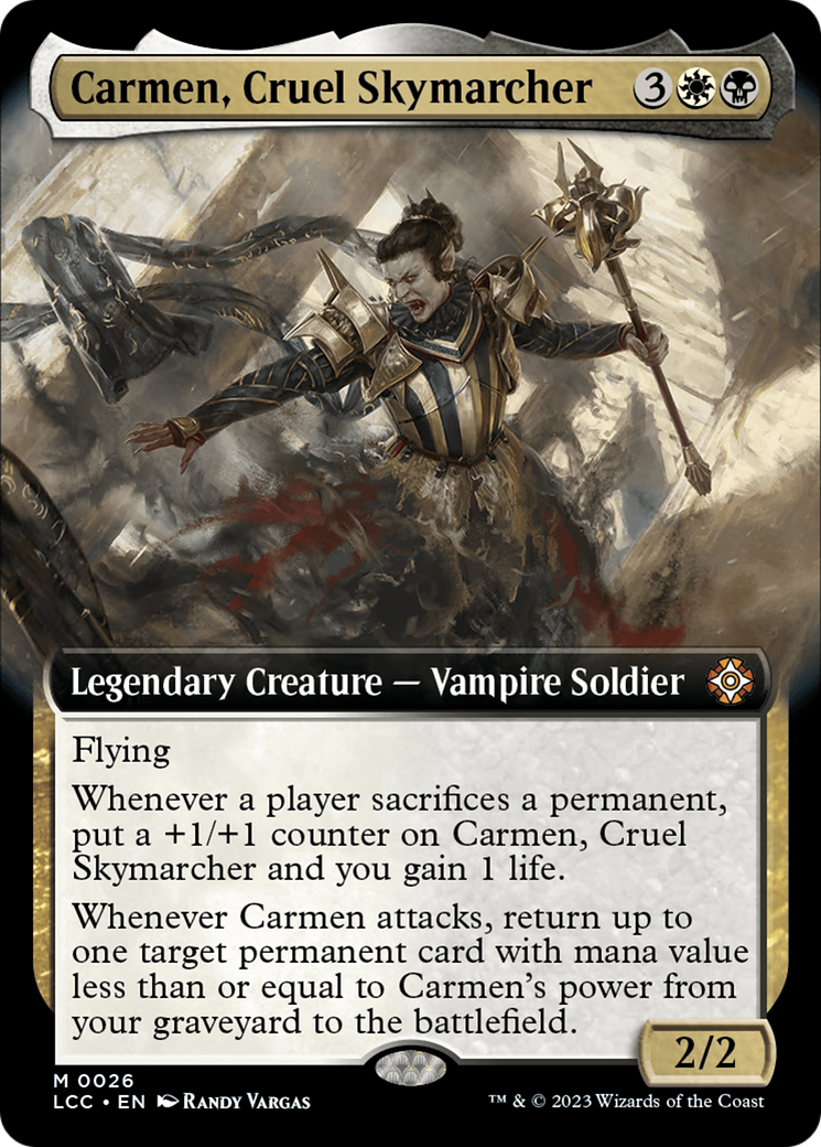 Carmen, Cruel Skymarcher (Extended Art) [The Lost Caverns of Ixalan Commander] | Gate City Games LLC