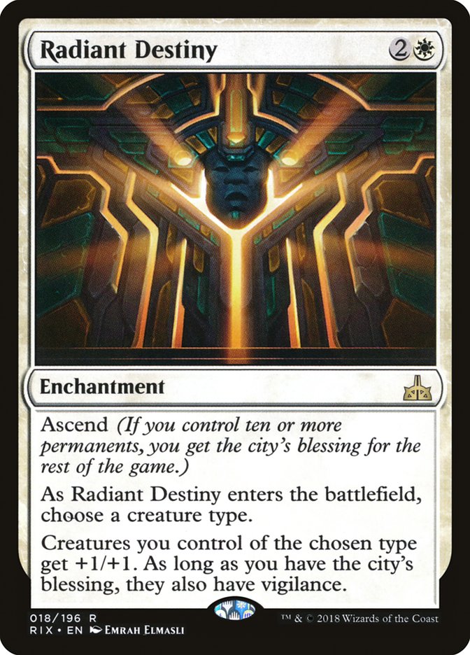 Radiant Destiny [Rivals of Ixalan] | Gate City Games LLC