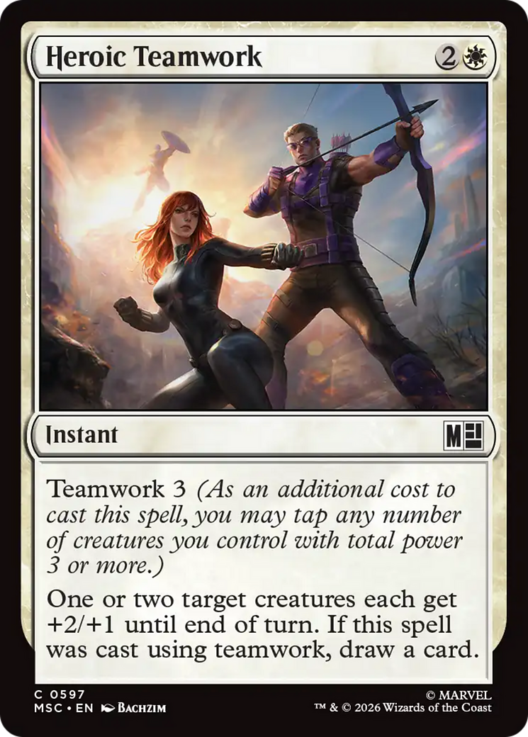 Heroic Teamwork [Marvel Super Heroes Commander] | Gate City Games LLC