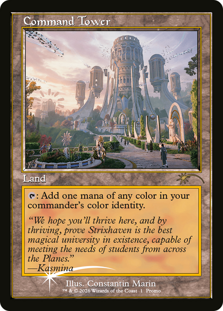 Command Tower (Strixhaven: Omens of Chaos) [Media Promos] | Gate City Games LLC