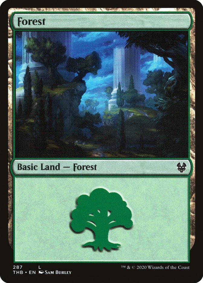 Forest (287) [Theros Beyond Death] | Gate City Games LLC